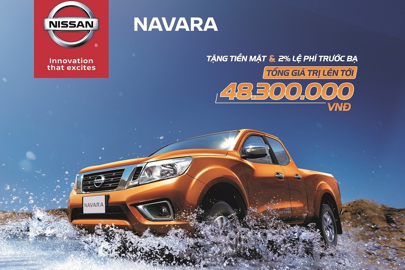 thang 8 nissan giam gia navara den gan 50 trieu dong