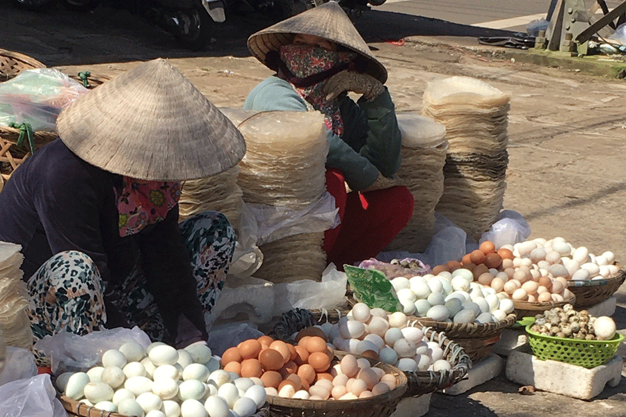 Nguồn cung khan hiếm khiến giá trứng gia cầm trên thị trường tăng cao. Ảnh: V.T