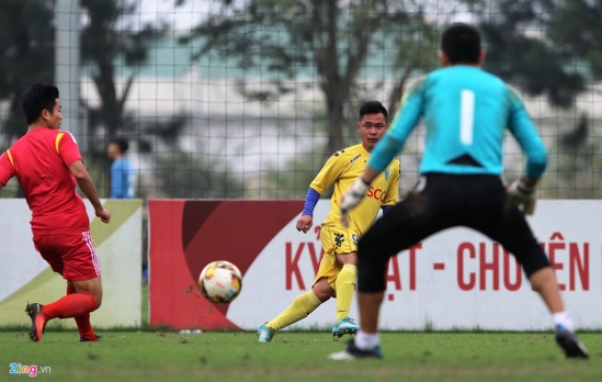 Nòng cốt đội U23 thua tân binh V.League 0-3 ở trận giao hữu
