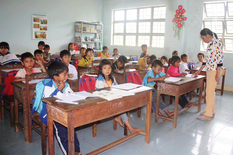 Tình trạng thiếu giáo viên đang gây khó khăn cho ngành Giáo dục và Đào tạo huyện Ia Grai. Ảnh: H.S