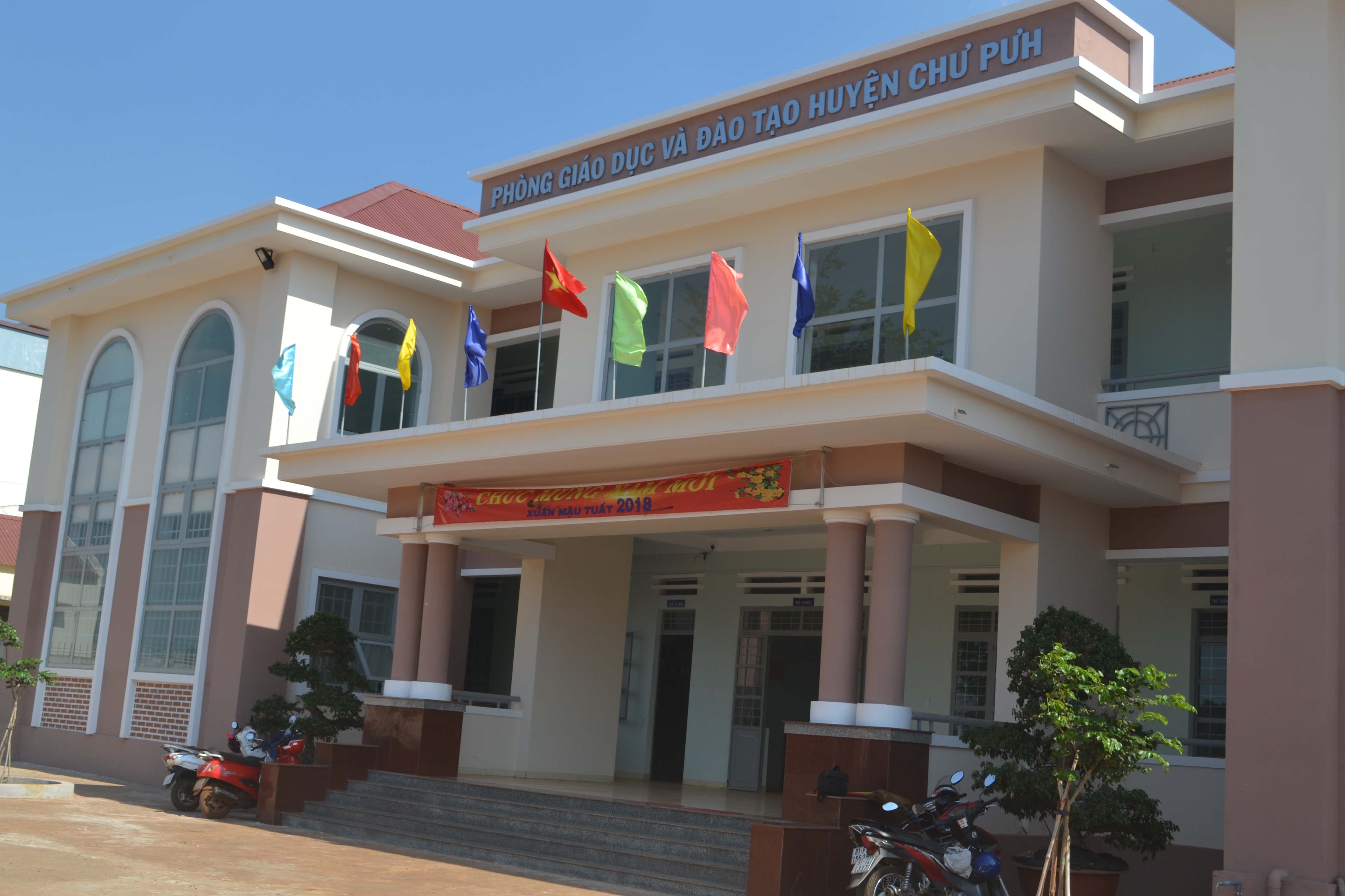 Trụ sở phòng Giáo dục và Đào tạo huyện Chư Pưh. Ảnh: H.C
