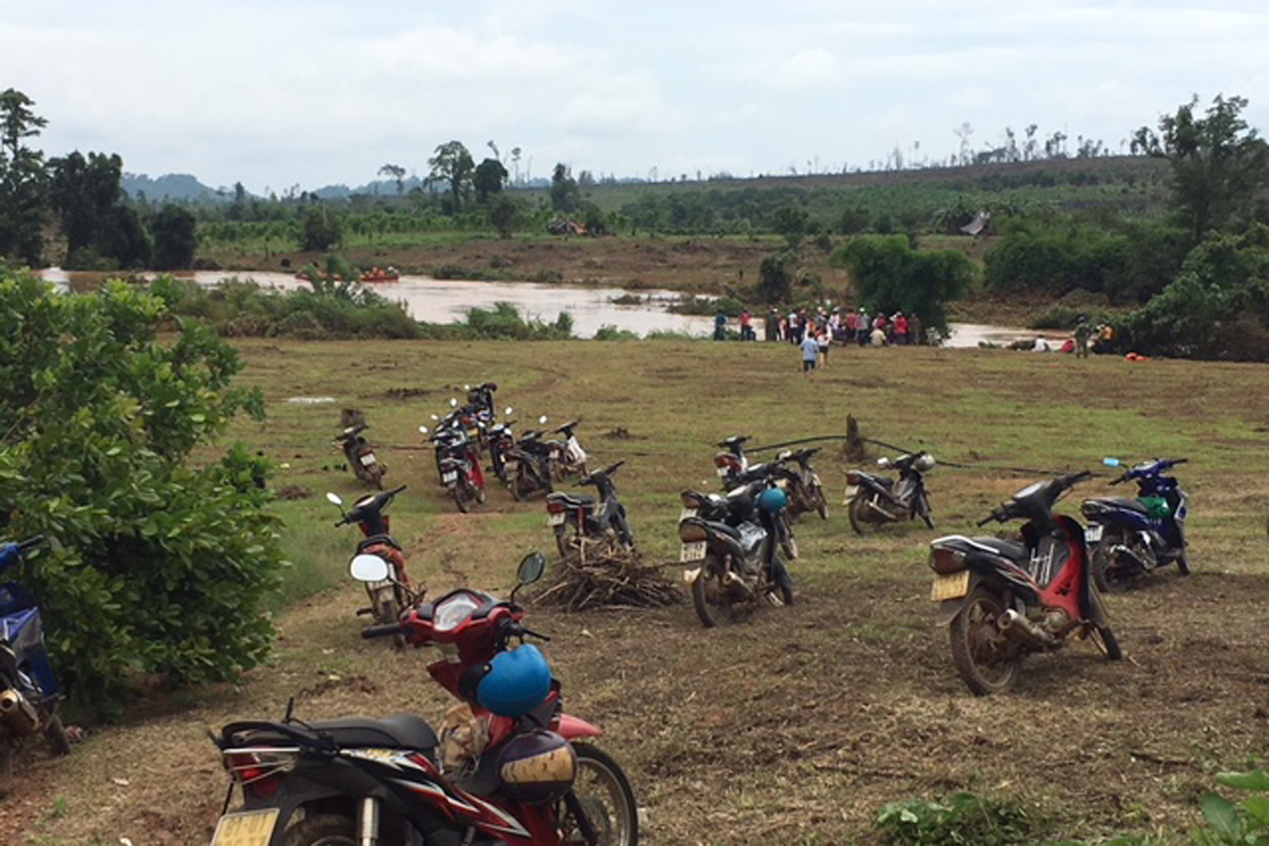 Suối Đôi (xã Ia Dom, huyện Đức Cơ) nơi nạn nhân bị nước cuốn trôi. Ảnh: N.T