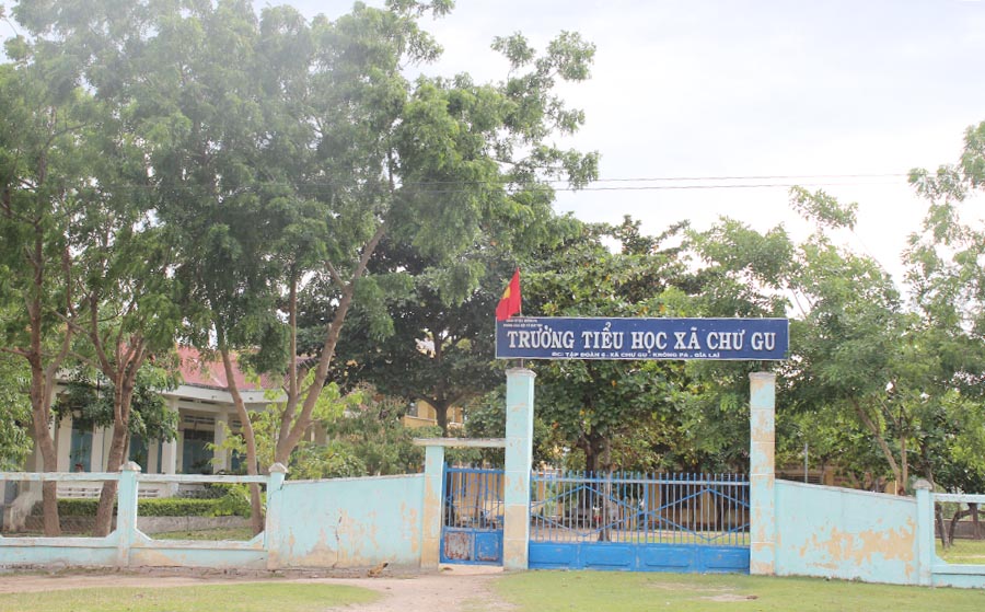 Trường Tiểu học xã Chư Gu đã chuẩn bị sẵn sàng cho năm học mới. Ảnh: Nguyễn Diệp