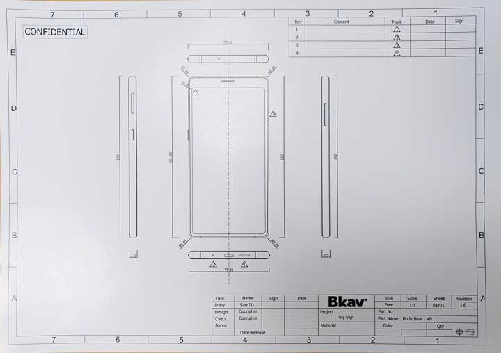 Ảnh thiết kế Bphone 3