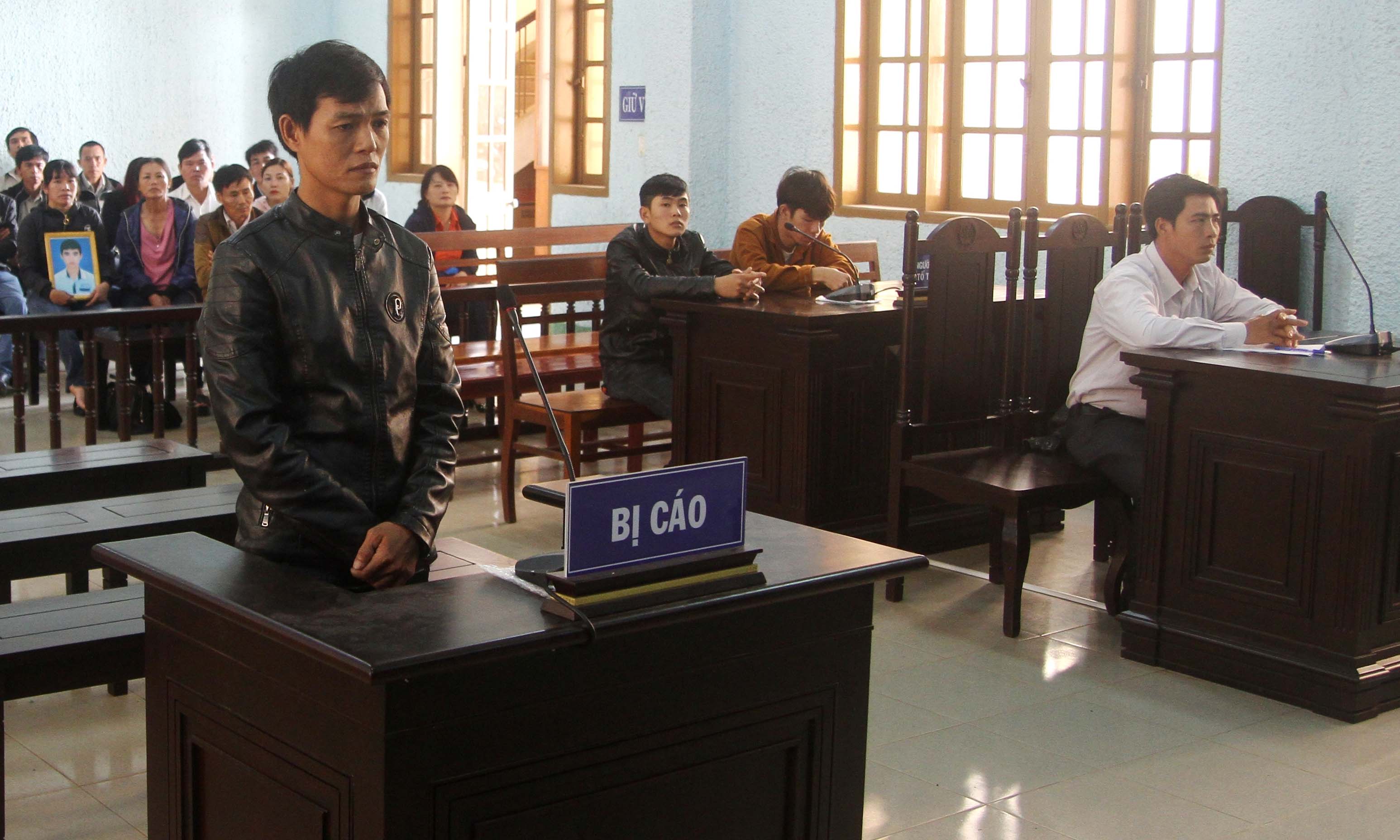 Bị cáo Nguyễn Văn Triêm tại phiên tòa xét xử. Ảnh Văn Ngọc