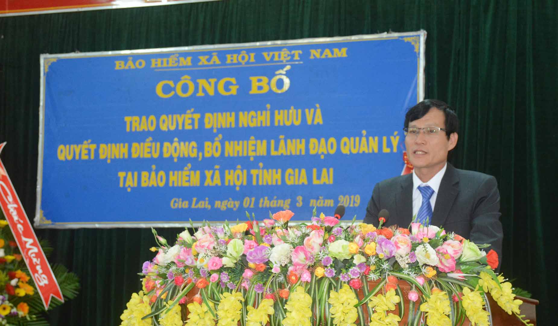 Ông Trần Văn Lực được bổ nhiệm Giám đốc BHXH Gia Lai kể từ ngày 1-3-2019. Ảnh: Như Nguyện