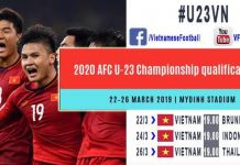 Ngày 10/3 sẽ bán vé vòng loại giải U23 châu Á 2020 bảng K tại Việt Nam