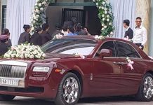 Rolls-Royce Ghost biển ngũ quý 1 làm xe rước dâu tại Hà Nội
