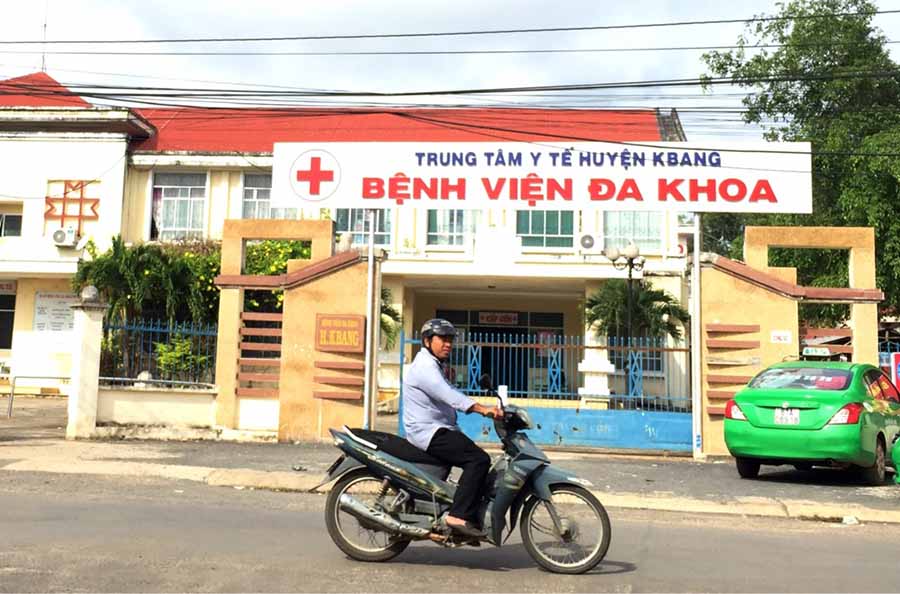 Trung tâm Y tế huyện Kbang-nơi xảy ra vụ việc. Ảnh: Văn Ngọc