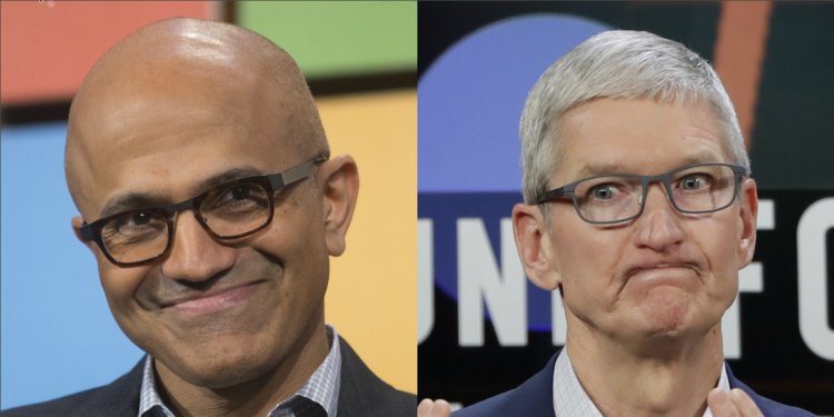 Giống CEO Apple, Satya Nadella cũng thấy giá trị vốn hóa nghìn tỉ USD không có gì đáng để ăn mừng