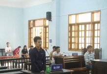 Bị cáo Nguyễn Đức Nam đã bị tuyên án 12 năm tù giam. Ảnh: Văn Ngọc