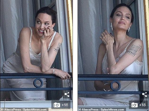 Angelina Jolie thả dáng quyến rũ trên ban công ở Pháp Ảnh 4