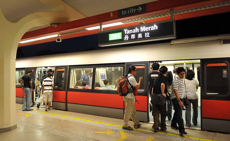  Tàu điện ngầm ở Singapore. Ảnh: internet