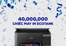 Epson tuyên bố bán được 40 triệu chiếc máy in phun trên toàn cầu, dự kiến bán tiếp hơn 10 triệu chiếc chỉ trong năm 2019