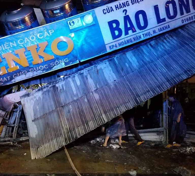 Vụ cháy đã gây thiệt hại gần 3 tỷ đồng. Ảnh: Văn Ngọc
