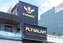 Quán karaoke Fly nơi các đối tượng tập trung sử dụng ma túy. Ảnh: Văn Ngọc