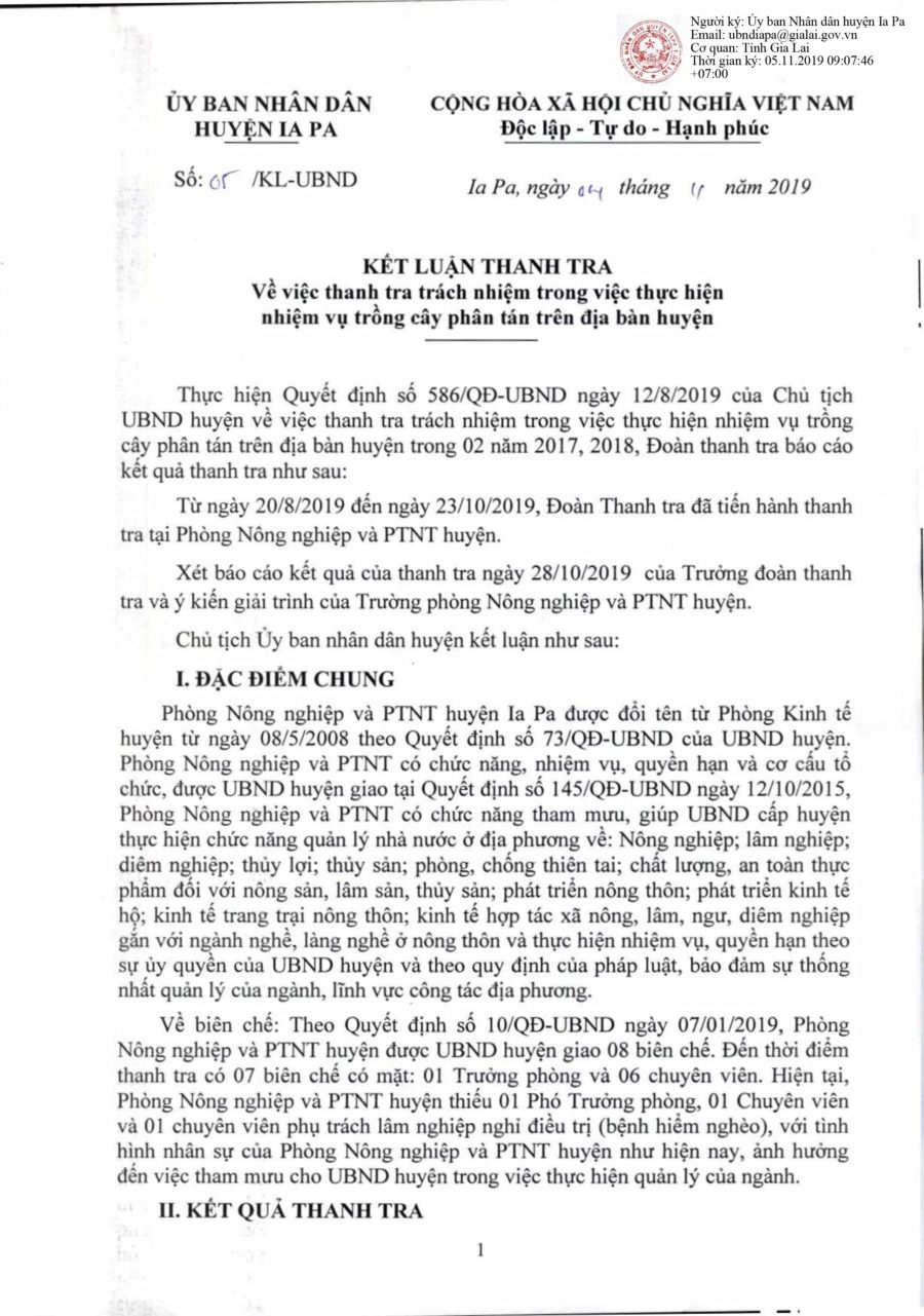 Huyện nghèo nhất tỉnh Gia Lai trồng 130.000 cây xanh thì chết đến 77.733 cây vbtt 01