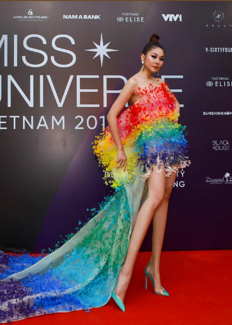 Hoàng Oanh sánh bước bên chồng Tây tới chung kết Hoa hậu Hoàn vũ Việt Nam Ảnh 2