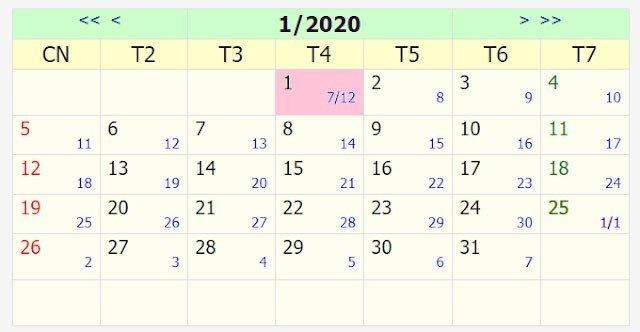Lịch nghỉ Tết Dương lịch năm 2020 chính thức Ảnh 1