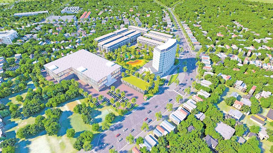   Phối cảnh dự án tổ hợp khách sạn và nhà phố thương mại FLC HillTop Gia Lai (ảnh FLC cung cấp).