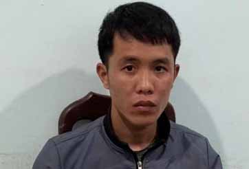 Đối tượng Mạnh tại Cơ quan Công an. Ảnh: Văn Ngọc