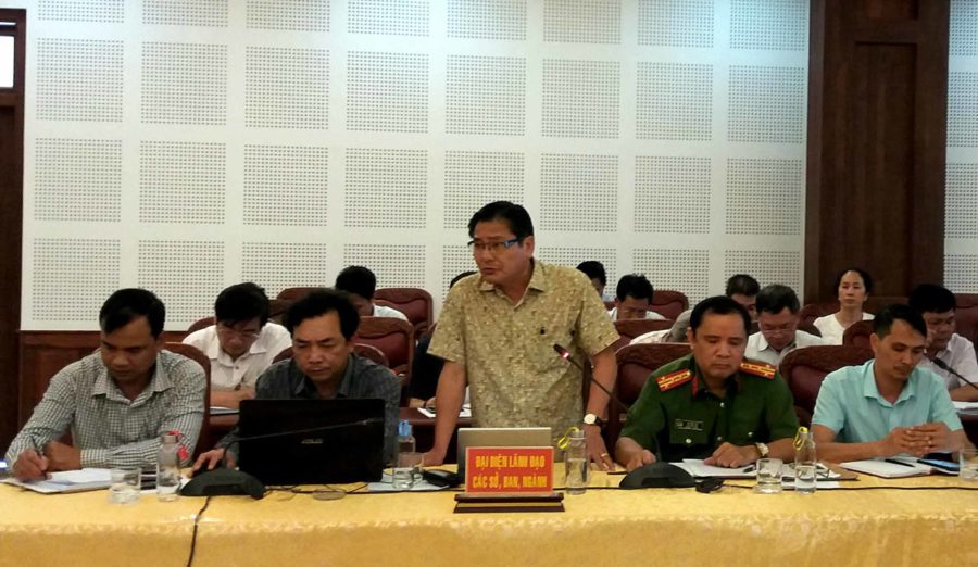 Ông Trần Ngọc Nhung-Giám đốc Sở Văn hóa Thể thao và Du lịch Gia Lai phát biểu tại cuộc họp. Ảnh: Như Nguyện 