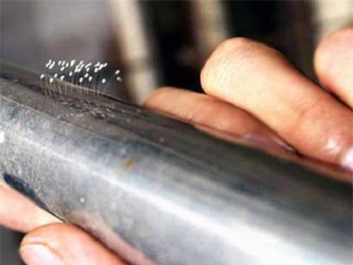 Hình ảnh hoa ưu đàm xuất hiện trên thanh sắt được phát hiện tại Hàn Quốc.