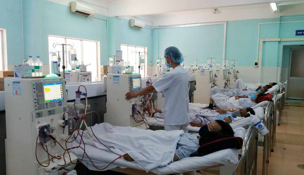 Đơn vị Thận nhân tạo- Khoa Hồi sức- Tích cực- Chống độc (Bệnh viện Đa khoa tỉnh Gia Lai) có gần 200 bệnh nhân chạy thận nhân tạo. Ảnh: Như Nguyện