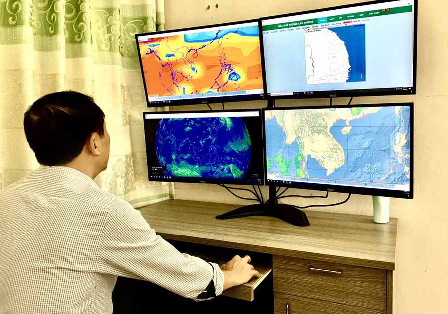 Dự báo nhiều hiện tượng thời tiết cực đoan sẽ xuất hiện trên địa bàn tỉnh trong thời gian tới. Ảnh: N.Q