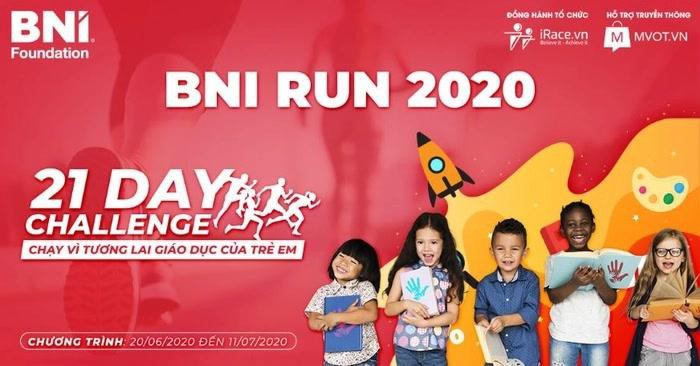Khởi động giải chạy trực tuyến BNI RUN 2020 nhằm ủng hộ giáo dục trẻ em Ảnh 1