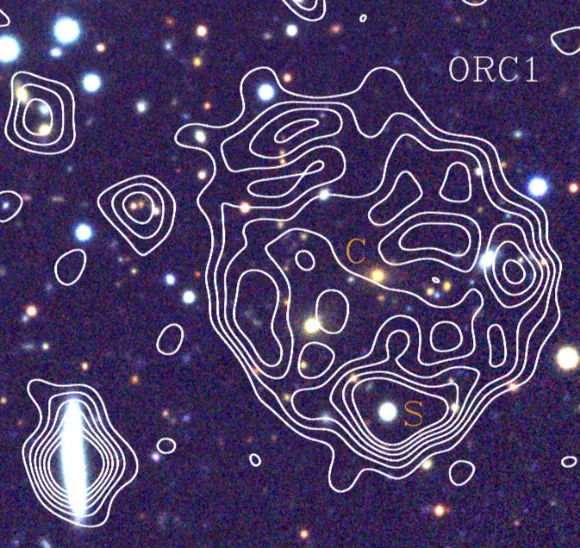 Hình ảnh vẽ bằng sóng radio của ORC 1 - Ảnh do nhóm nghiên cứu cung cấp