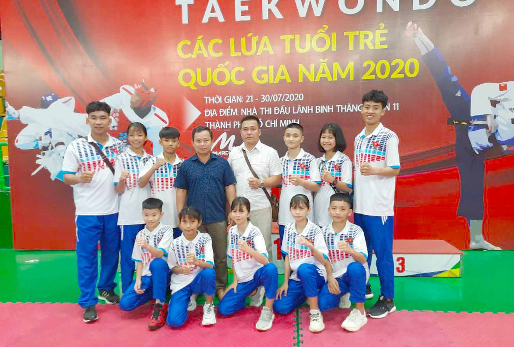 Đội tuyển Taekwondo Gia Lai tham gia tại giải. Ảnh: Vũ Vương