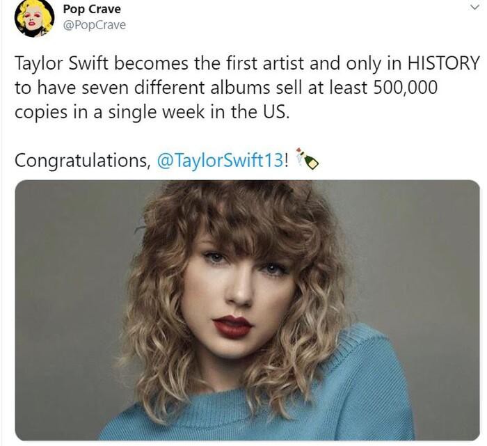 Folklore debut #1 Billboard Hot 200, Taylor Swift chính thức vượt mặt Beyonce và thiết lập nên kỷ lục 'vô tiền khoáng hậu' Ảnh 5