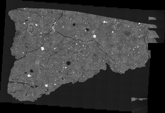Cận cảnh mảnh thiên thạch mang bí ẩn về sự định hình sự sống Trái Đất - ảnh: GODDARD/NASA