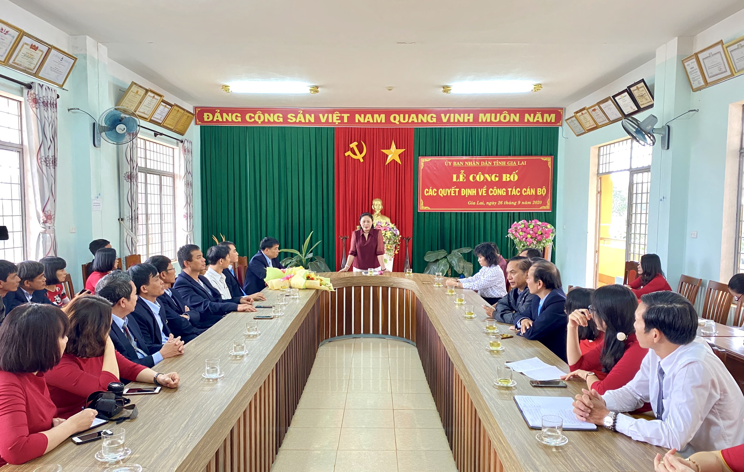 Quang cảnh buổi lễ. Ảnh: Mộc Trà
