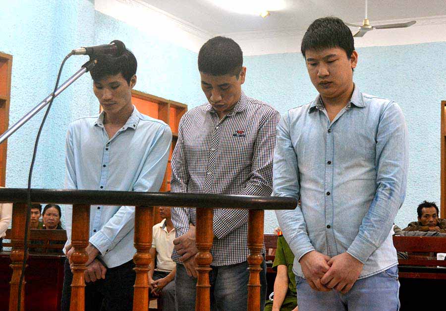 Các bị cáo tại phiên tòa năm 2014. Ảnh: Văn Ngọc
