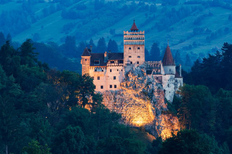 Lâu đài Bran ở vùng Transylvania, Romania.