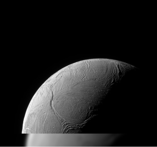 Mặt trăng Enceladus. Ảnh: ESA