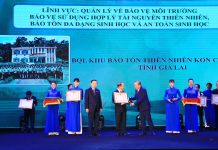 Ban Quản lý Khu Bảo tồn thiên nhiên Kon Chư Răng đạt Giải thưởng môi trường Việt Nam