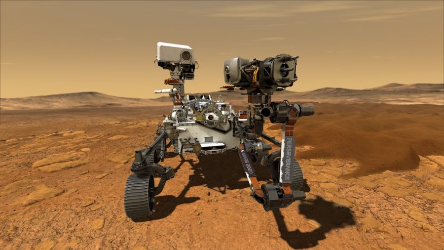  Hình minh họa của một nghệ sĩ về tàu đổ bộ trên sao Hỏa. Ảnh: NASA / JPL-Caltech