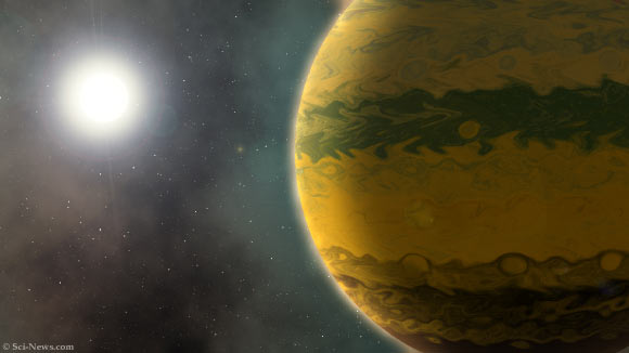 Sao Mộc ấm TOI-201b - Ảnh đồ họa từ Sci-News