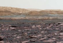 Hình ảnh bề mặt sao Hỏa được chụp bởi tàu thám hiểm của NASA Curiosity. Ảnh: NASA.