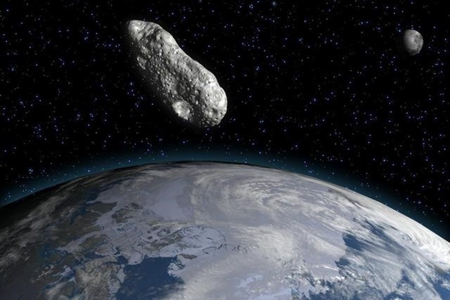 Tiểu hành tinh đang lao về phía trái đất. Ảnh minh hoạ: AFP/Getty