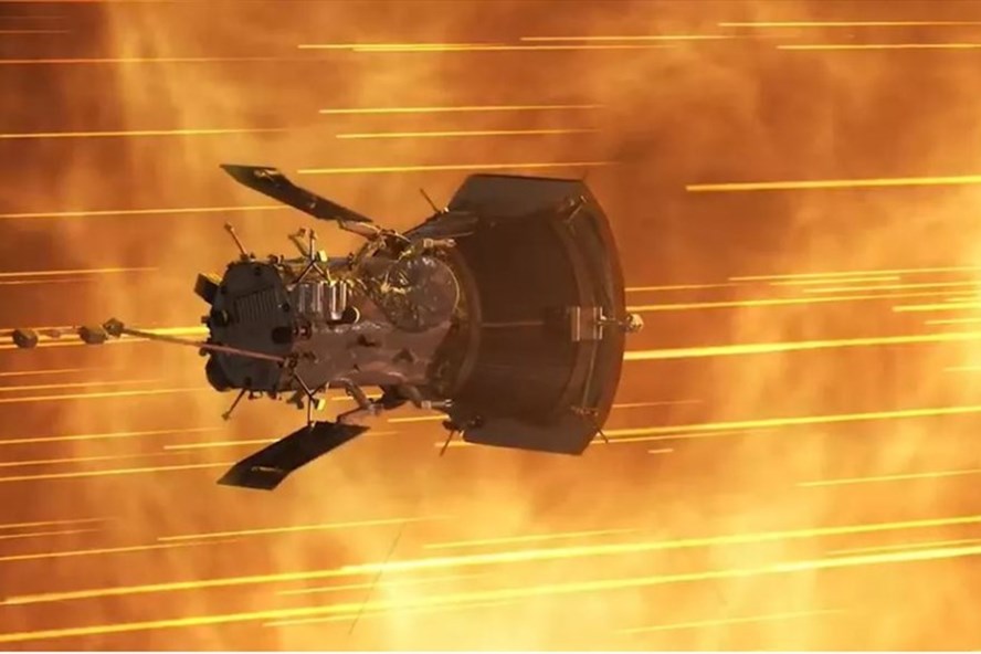 Tàu vũ trụ Parker Solar Probe vừa phá kỷ lục của chính mình trong hoạt động tiếp cận mặt trời ngày 29.4. Ảnh: NASA.