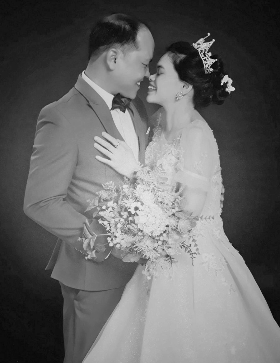 Ảnh cưới của vợ chồng anh Trương Ngọc Chinh (ảnh nhân vật cung cấp).