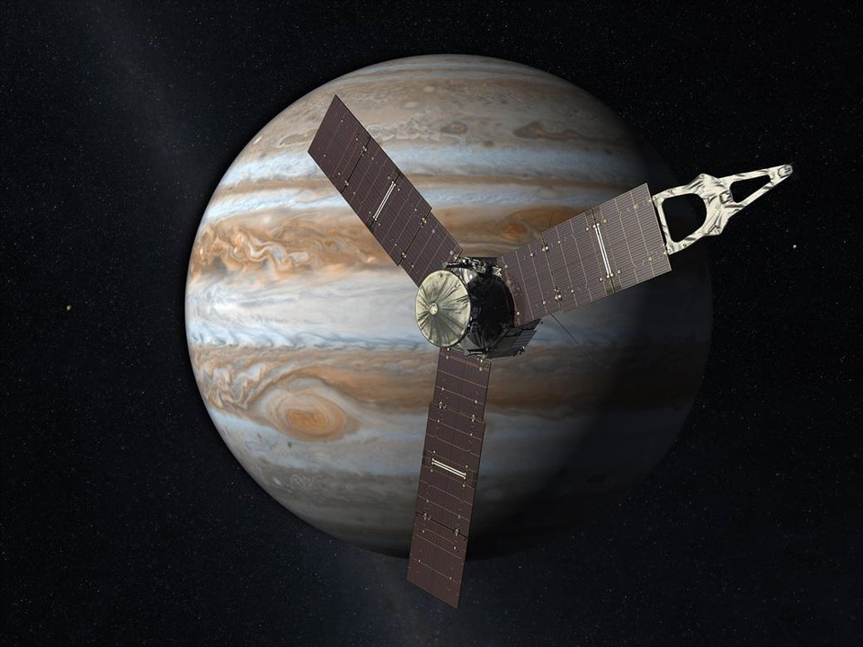 Tàu vũ trụ Juno của NASA tại sao Mộc. Ảnh: NASA