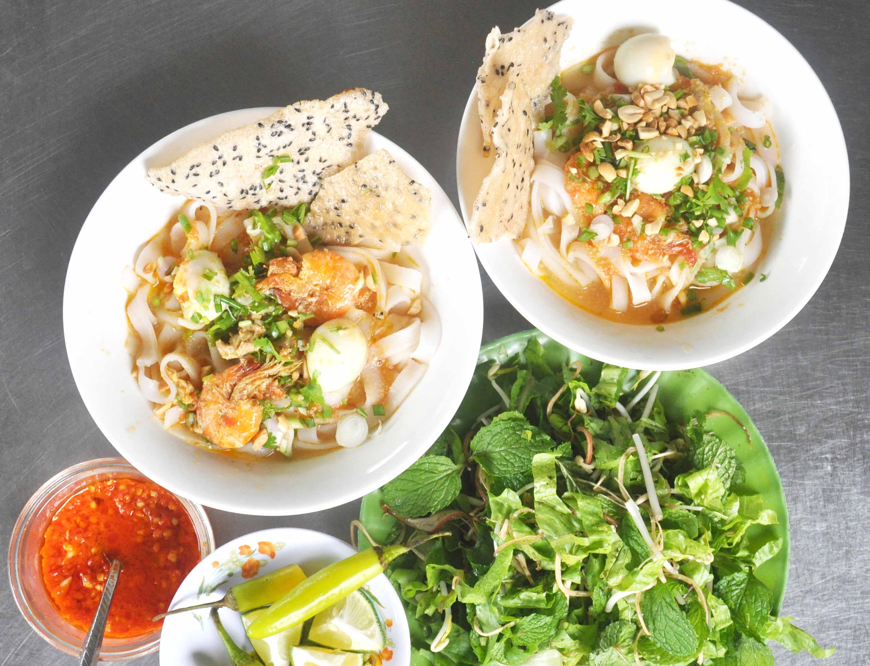 Mì Phú Chiêm là món ăn được nhiều thực khách ở TP. Pleiku ưa thích. Ảnh: Võ Thanh Thảo