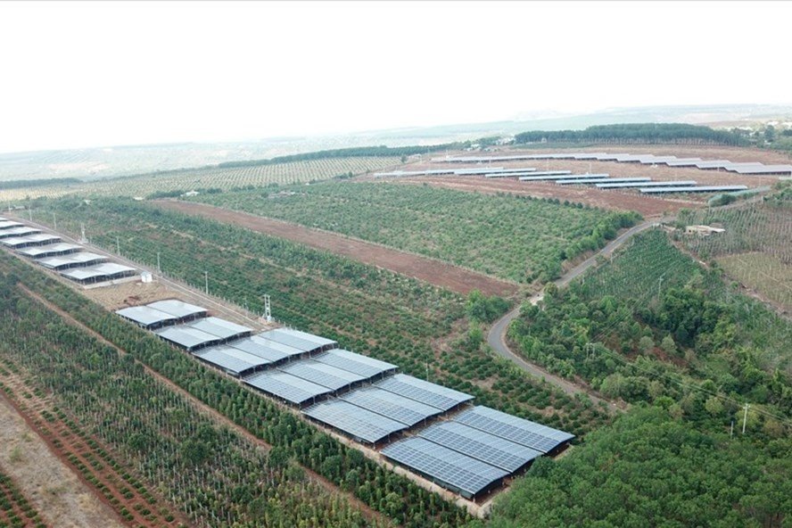 Một dự án điện mặt trời quy mô lớn ở tỉnh Gia Lai. Ảnh T.Tuấn 1