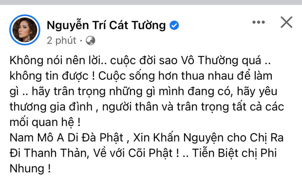 Showbiz Việt ngập trong nước mắt khi hay tin Phi Nhung qua đời vì Covid-19 - 1