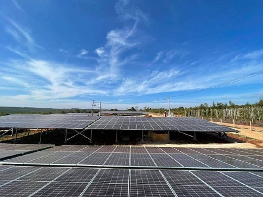 Một dự án điện mặt trời ở Gia Lai. 1